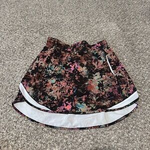 Lululemon Hotty Hot HR Tennis Pickleball Skirt/Skort Stencil Blossom S